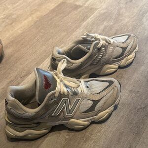 New Balance 9060 Taupe and Gray Athletic Shoes